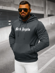 Muška dukserica s kapuljačom grafitna OZONEE JS/27B6509/5