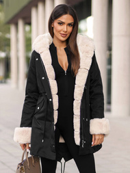 Ženska Zimska Jakna Crna OZONEE JS/M763/392Z