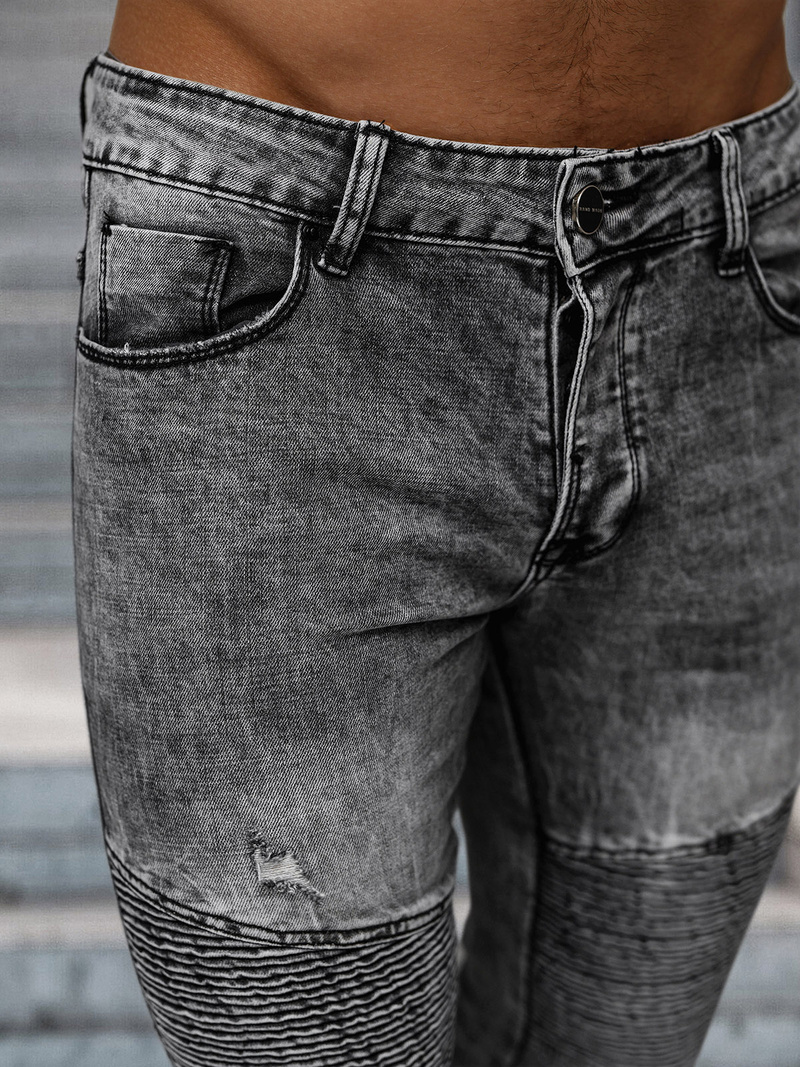 Muške traperice crne OZONEE NB/MP0069N