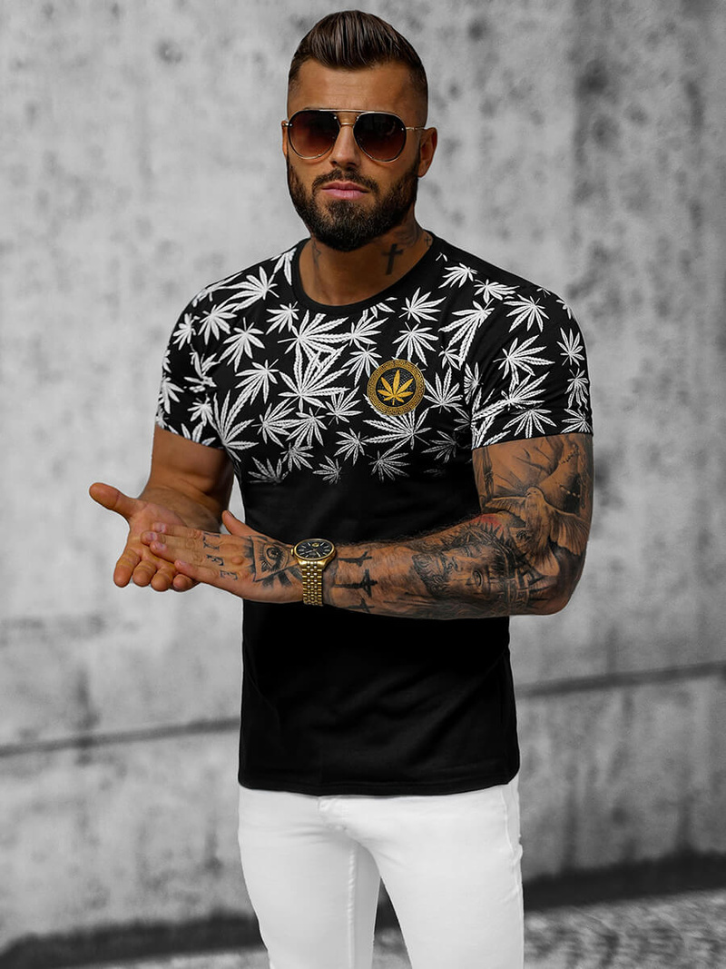 Muška majica crna OZONEE O/T133/3