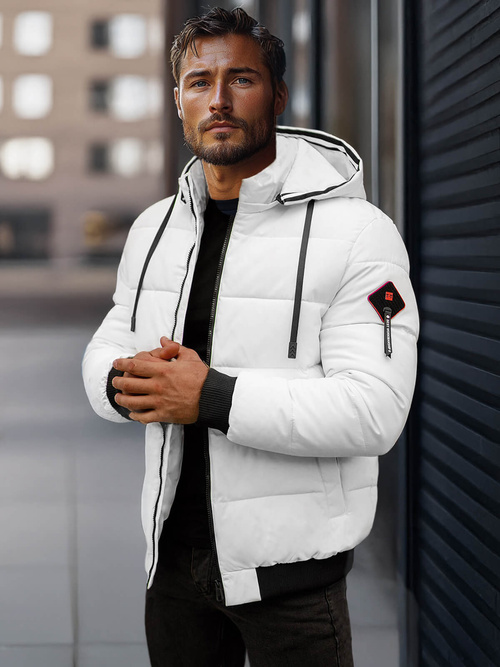 Muška parka jakna bijela OZONEE JS/31M5031/281Z