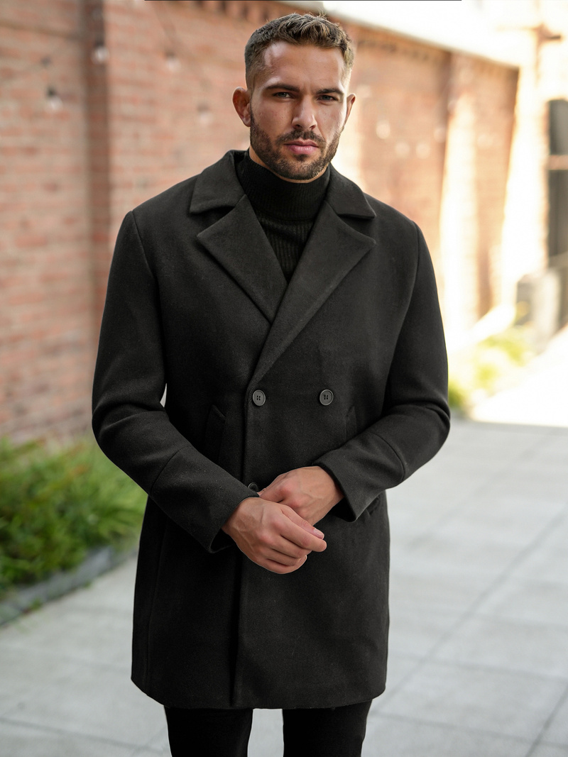 Muški kaput crni OZONEE JS/11Z8269