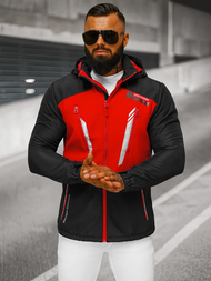 Muška softshell jakna Crno-crvena OZONEE JS/HH022/1C