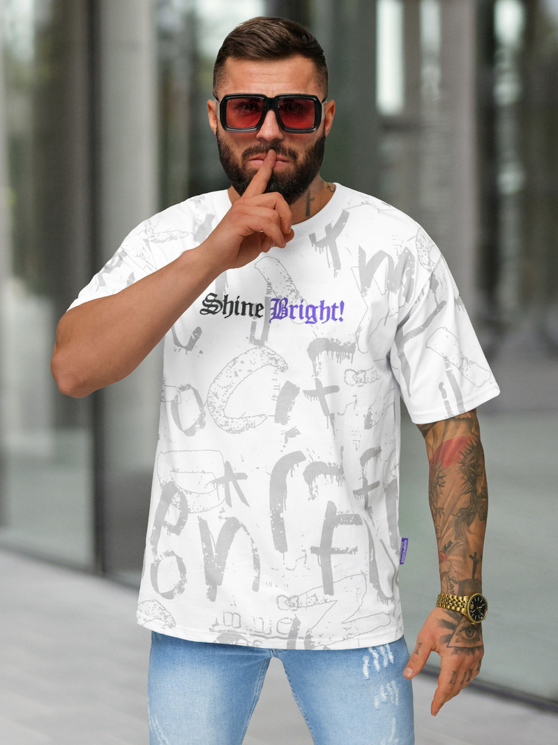 Muška Majica Bijeli OZONEE O/YN2/621