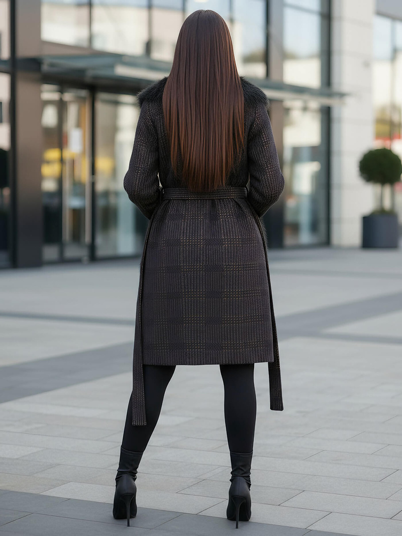 Ženski kaput crna OZONEE JS/53M5200/1Z