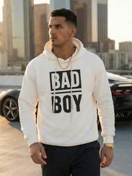 Muška dukserica s kapuljačom bijela OZONEE JS/65B3909/1Z