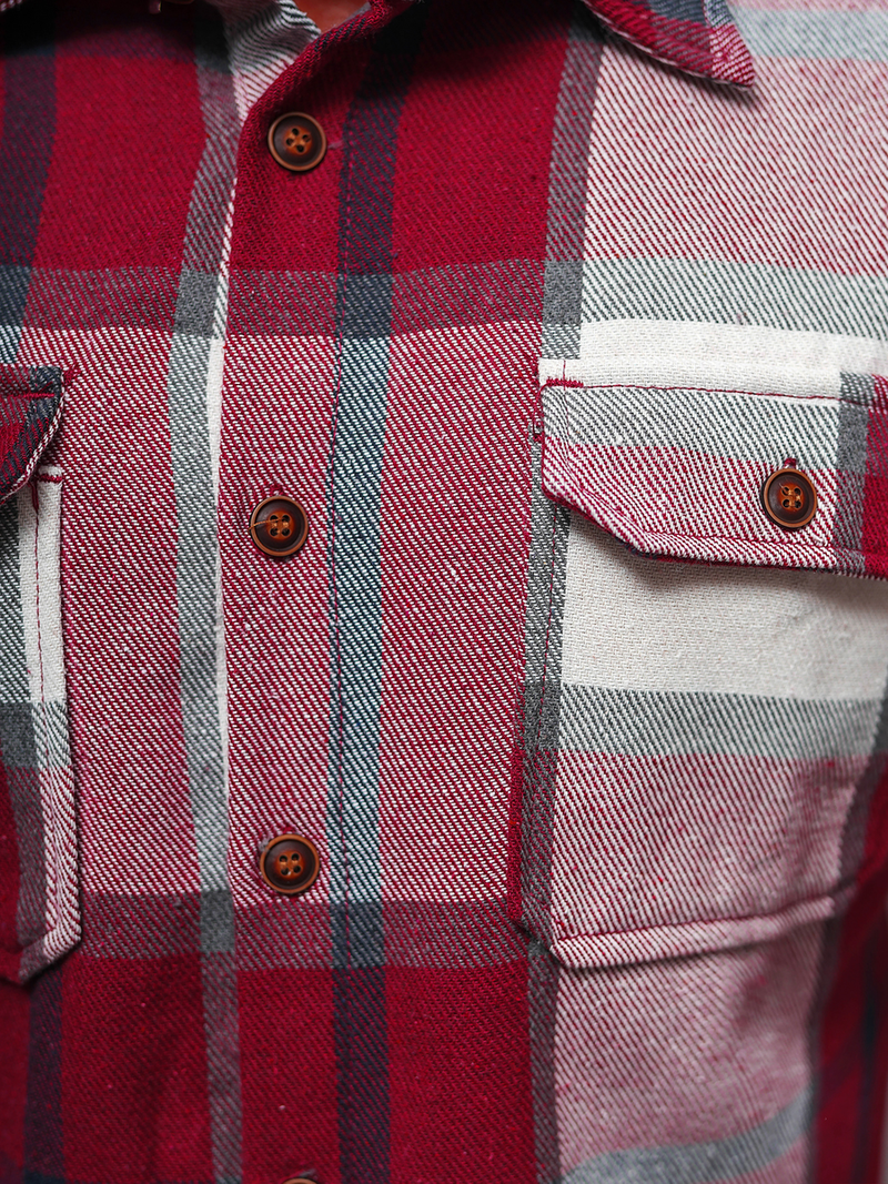 Muška košulja bordo OZONEE NB/MC727R