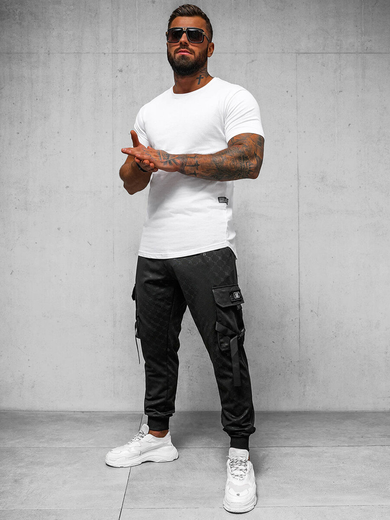 Muške sportske hlače crne OZONEE O/PS6021