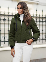 Ženska Jakna Tamno-Zelena OZONEE JS/16M9086/136Z