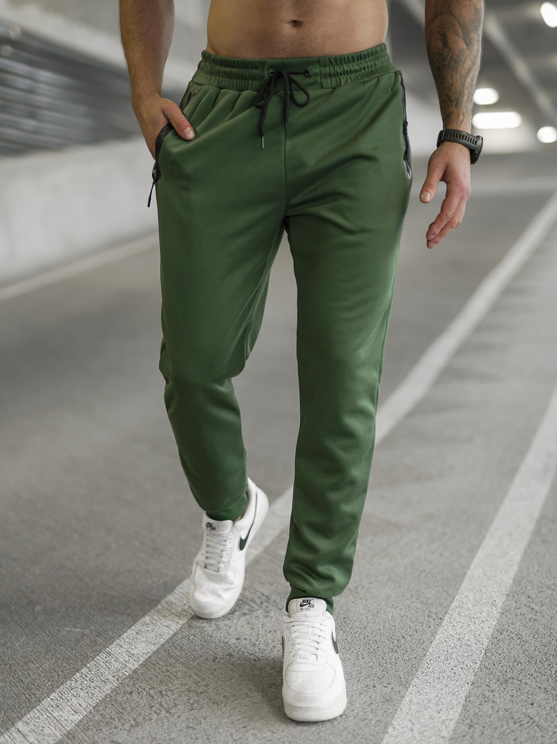 Muške sportske hlače kaki OZONEE JS/17K1998/29