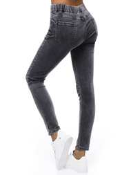 Ženske traperice hlače grafitne OZONEE O/WL1863