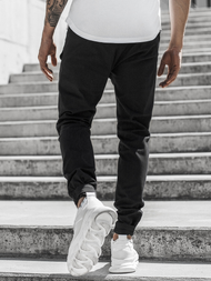 Muške chino jogger hlače Crne OZONEE G/11144