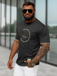 Muška Majica Crna OZONEE O/QQ1535