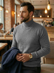 Muški Džemper Sivi OZONEE JS/59B3603/2