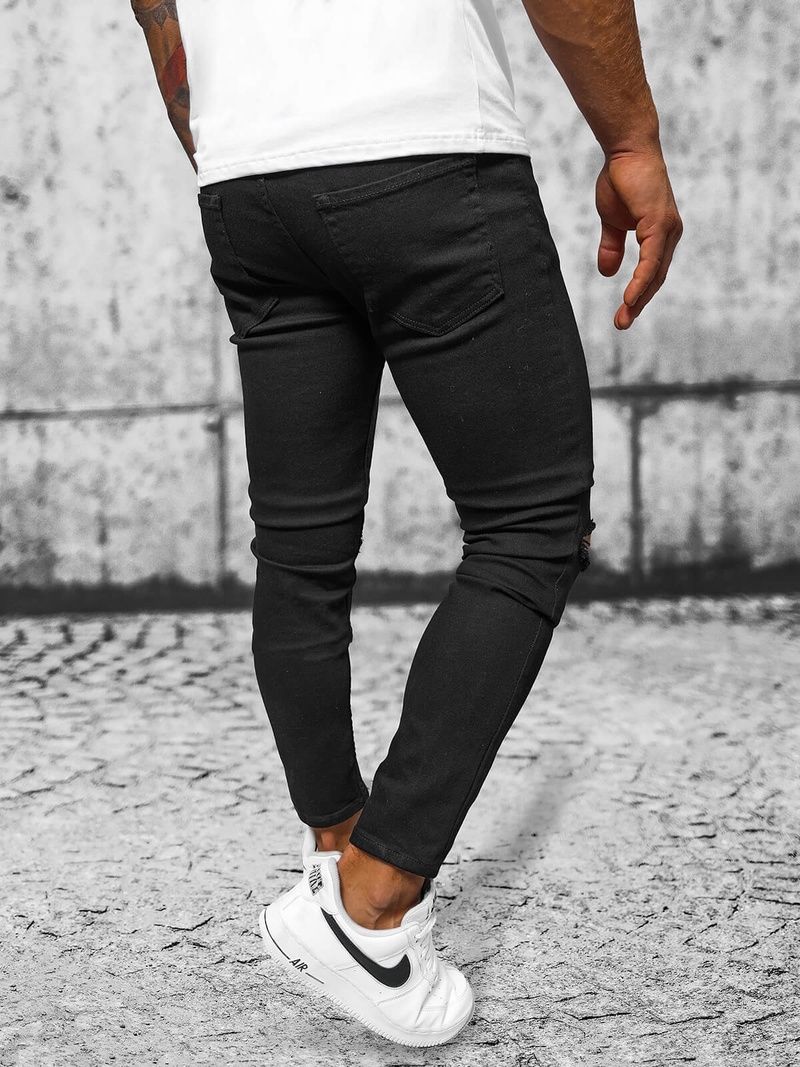 Muške Traperice Crne OZONEE E/5391/02