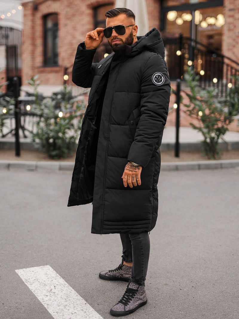 Muška zimska jakna crna OZONEE JS/19M1290/392