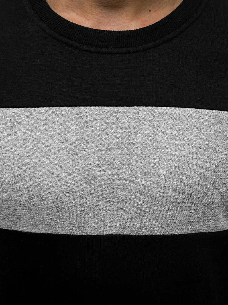 Muška dukserica Crno-Siva OZONEE JS/2020/2Z