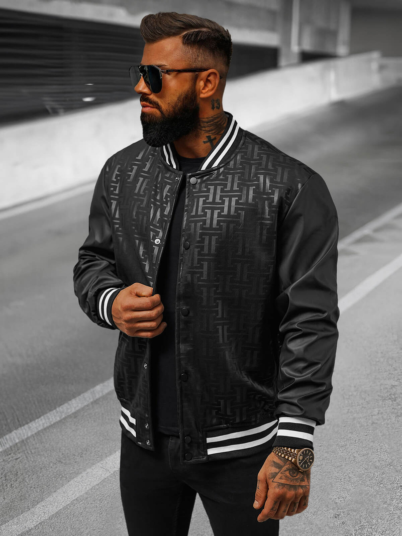 Muška prijelazna jakna crna OZONEE O/3A172Z