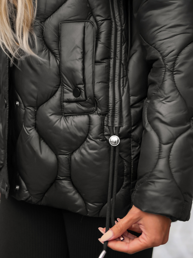 Ženska jakna Crno-Smeđa OZONEE JS/5M3226/392A