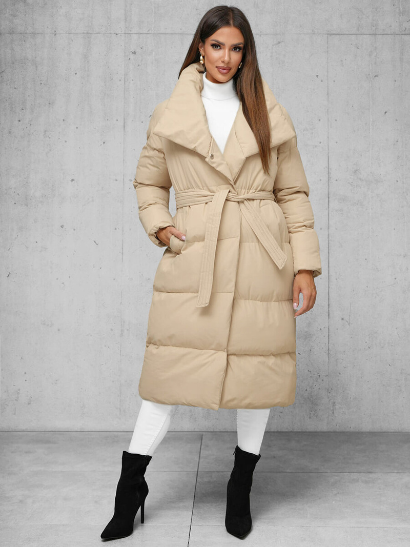 Ženska jakna bež OZONEE JS/M737/62Z