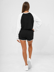 Dvodijelni set trenerke crno-bijeli OZONEE JS/M58631AB