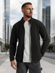 Muška dukserica s patentom crna OZONEE JS/HH016/3