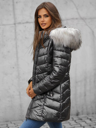 Ženska Jakna Crna OZONEE JS/M9053/392Z