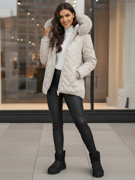 Ženska jakna svijetlosiva OZONEE JS/16M9296/280Z