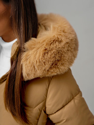 Ženska jakna bež OZONEE JS/16M9202/62Z