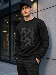 Muška dukserica crna OZONEE JS/8B1976/3