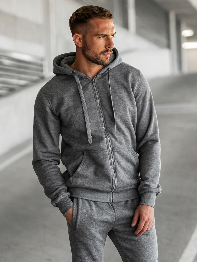 Muška trenirka grafitna OZONEE JS/68C10386/5Z