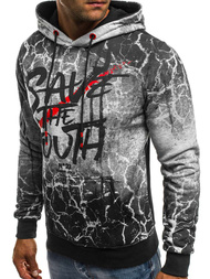 BLUZA MĘSKA SZARA OZONEE JS/DD267Z