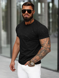 Muška Majica Crna OZONEE O/QQ1386