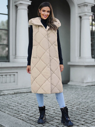 Ženski Prsluk Bež OZONEE JS/5M3165/62Z