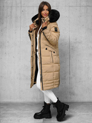 Ženska jakna bež OZONEE O/W377