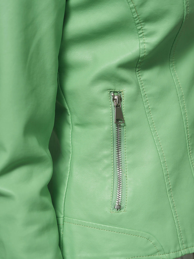 Ženska Kožna Jakna Mentol OZONEE JS/11Z8052