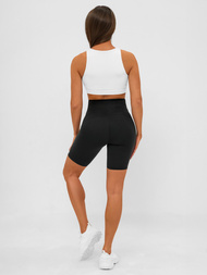 Kratke ženske tajice crne OZONEE JS/17K583/3