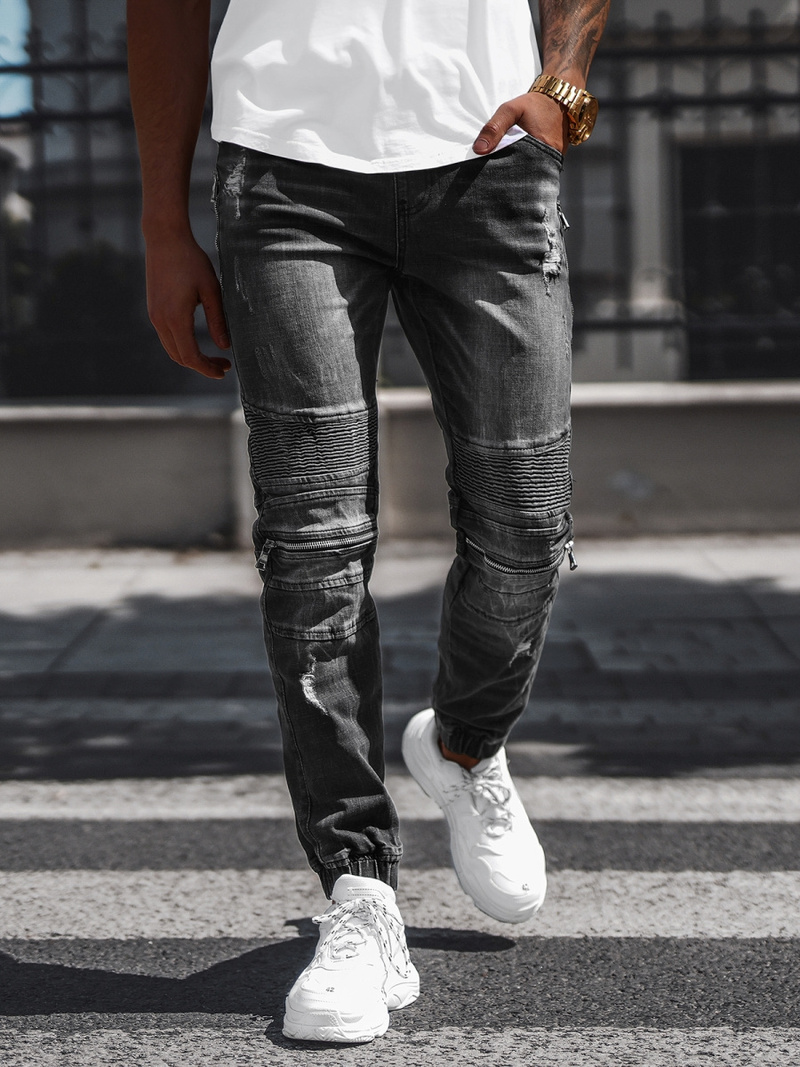 Muške Jogger Hlače Crne OZONEE NB/MP0077N