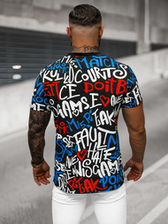  Muška majica crna OZONEE O/T1271/3