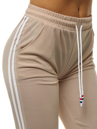 Ženske sportske hlače Bež OZONEE JS/1021/D8