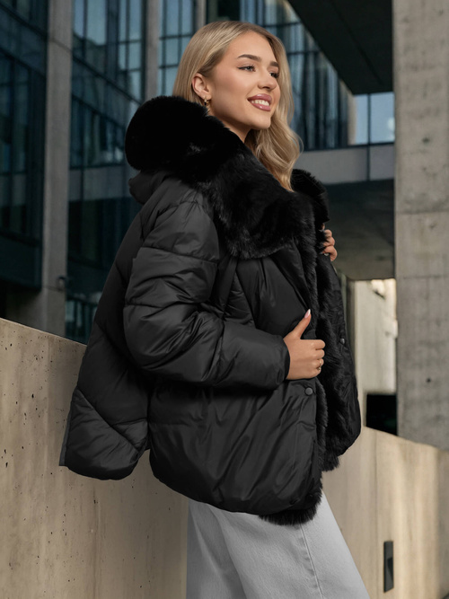 Ženska jakna crna OZONEE O/16M9179/392Z