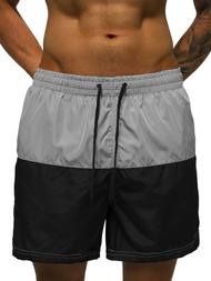 Muške kupaće kratke hlače sivo-crna OZONEE JS/HM065