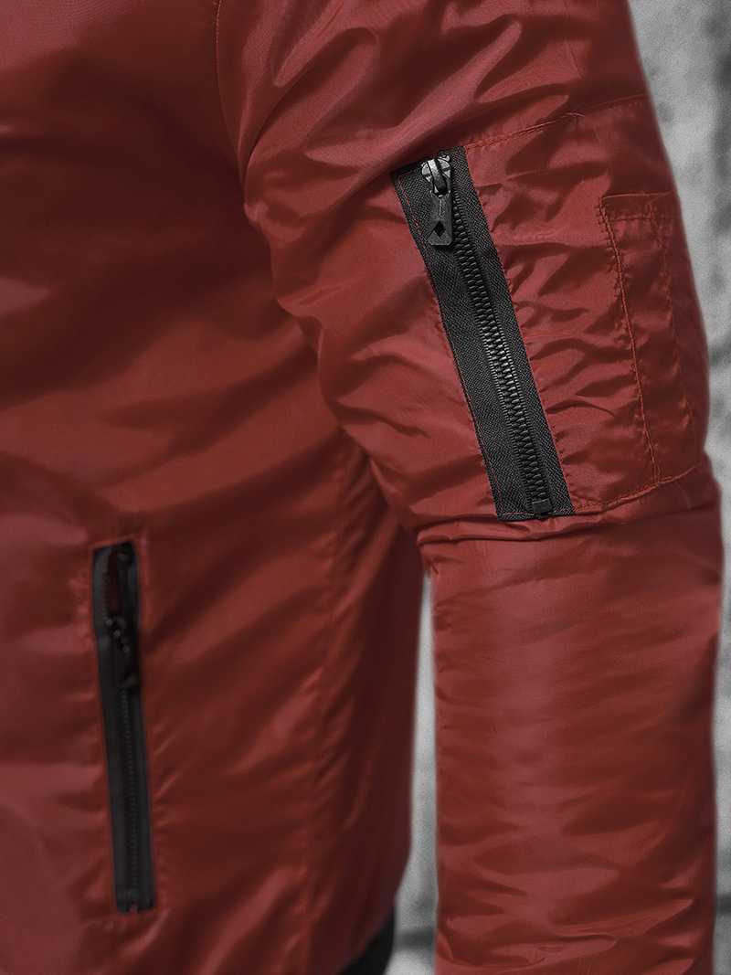 Muška jakna bordo OZONEE JS/AK95Z