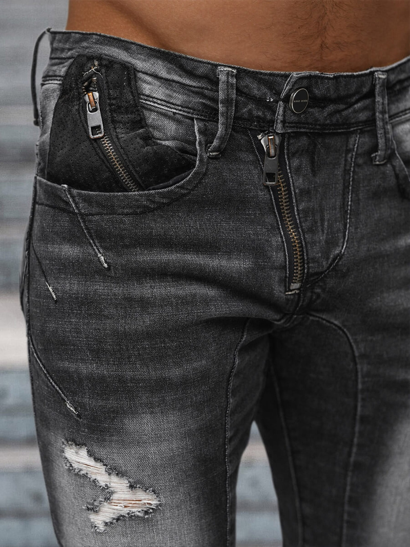 Muške traperice crne OZONEE NB/MP0045N