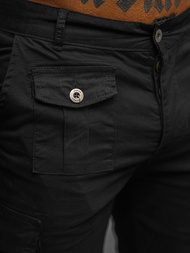 Muške Chino Kratke Hlače Crne OZONEE NB/MP0188N