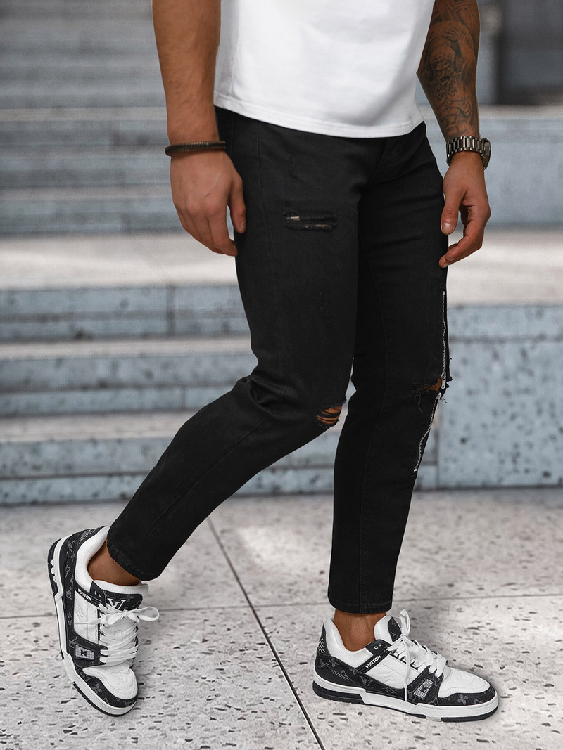 Muške traperice crne OZONEE NB/MP0087N