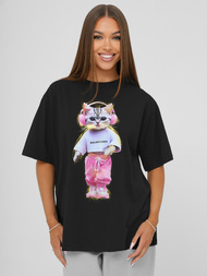 Ženska majica crna OZONEE DJ77423