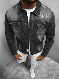 Muška traper jakna siva OZONEE NB/MJ511G