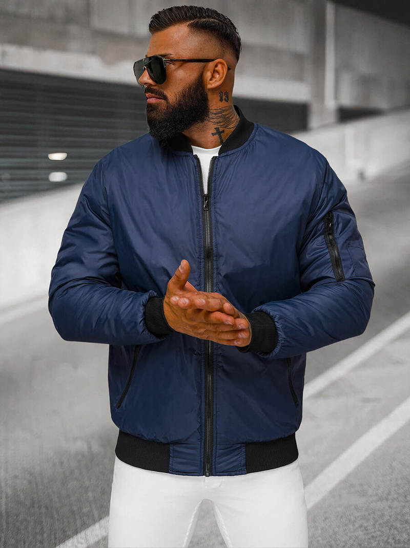 Muška jakna modra OZONEE JS/AK95Z