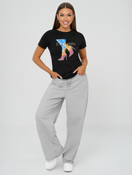 Ženska majica crna OZONEE JS/96T690/3